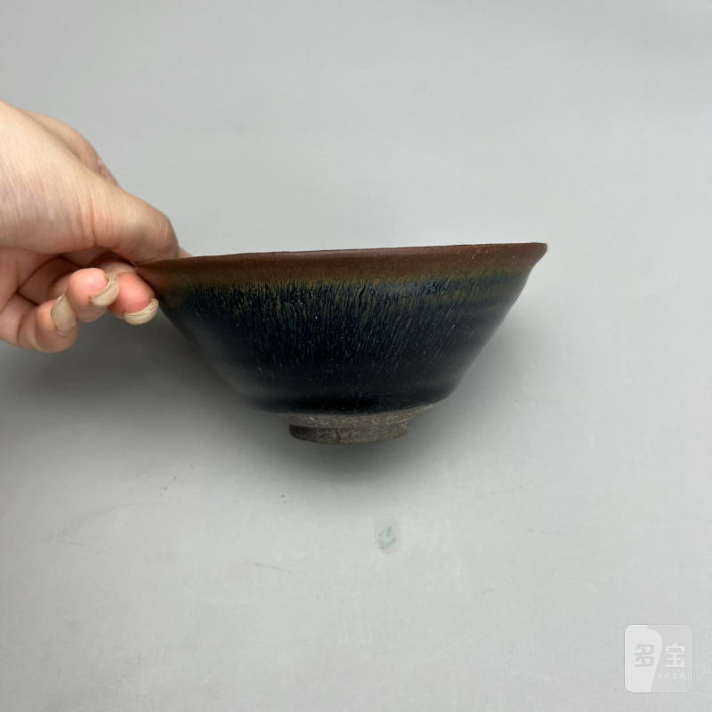 明代 建窑蓝毫盏 - 图4